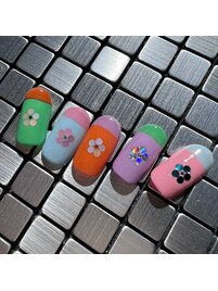 ちぐはぐネイル