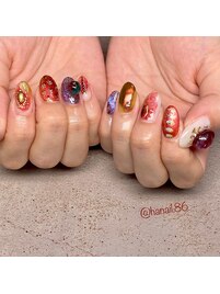 sasaki nail×ぽこぽこネイル