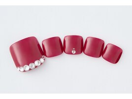 【フットネイル】ボルドー