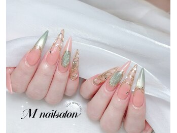 Mネイル/持ち込みデザイン|長さだし