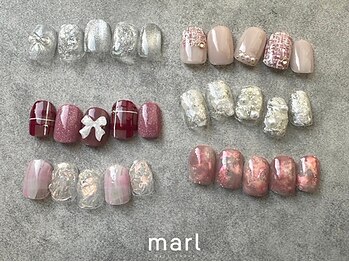 マール 甲子園店(marl)の写真/最旬お洒落ネイルが叶う!高技術&モチの良さ◎毎月新作デザイン更新!【定額¥7150/持ち込みfree art¥8800】