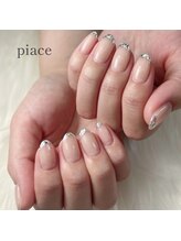 ピアーチェ(Piace)/ガラスフレンチネイル♪