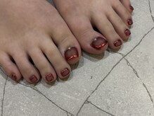 サトリネイルルーム(Satoril..nail room)/foot Design＊ボルドー