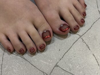 サトリネイルルーム(Satoril..nail room)/foot Design*ボルドー