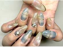 アンドエムネイル(&M nail)の雰囲気(ふんわり繊維ジェルで秋のブランケットネイル*)