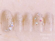 ビジュネイル(Bijou nail)/☆5980☆キラキラシルバー