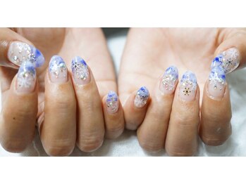 ネイル シスター(nail sister)/雪の結晶ネイル
