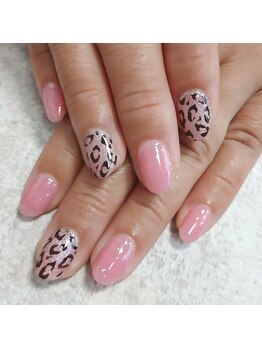 ラバーズネイル(Lover's Nail)/ピンクヒョウ柄