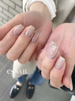 エスネイル 新宿西口店(es NAIL)/シルバーモチーフ