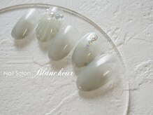 ネイルサロン ブランシュール(Nail Salon Blancheur)/くすみグレーのシェルアート