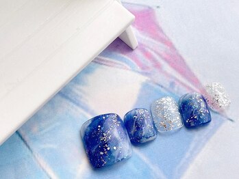 ネイルサロン&スクール ジーナ(GINA)/夏のマーブルネイル