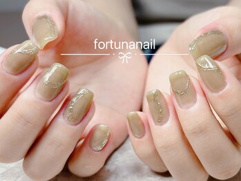 フォルトゥーナ 神田(Fortuna)/ミラーニュアンスネイル