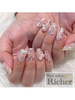 エスフィーネイルサロン リシェル(Esfy nailsalon Richer)/クリアニュアンスネイル