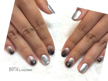 メタリックネイル/夜空ネイル