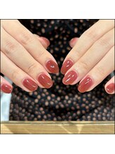 クララメイエキミュークス(CLALA Meieki μX)/名駅秋ネイル＊艶ブラウン