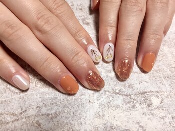 定額B フラワーネイル 夏ネイル