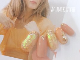 【オーロラネイル】