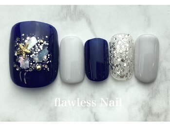 フローレスネイル 新宿西口店(FlawlessNail)/【フットシンプル】7280円