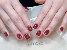 ミモザ 吉祥寺(Mimosa)/春ピンクキラフラッシュネイル