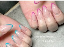 フォレスト(FOREST Hair&Nail)/アシンメトリーフレンチ