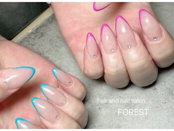 フォレスト(FOREST Hair&Nail)/アシンメトリーフレンチ