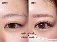 フローター 板橋店(FLOWATER)/平行眉+パリジェンヌ