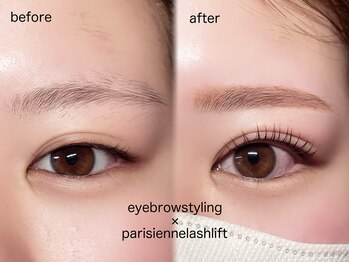 フローター 板橋店(FLOWATER)/平行眉+パリジェンヌ