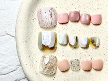 ピース(PEACE)/フットネイル　ニュアンスネイル