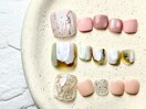 フットネイル　ニュアンスネイル