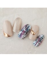 ラ カゼッタ(La casetta)/マグネットミラーツイードネイル