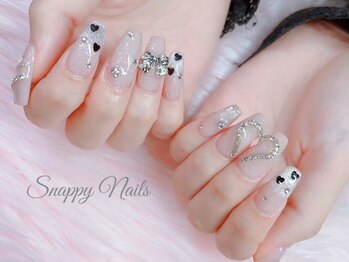 スナッピーネイルズ(Snappy Nails)の写真/ちゅるん×キラキラが大人気！ワンホン・韓国ネイルが楽しめるコースをご用意♪【千葉駅/9～21時まで営業】