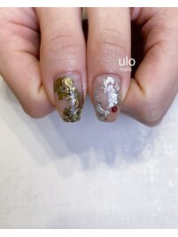 箔ネイルデザイン