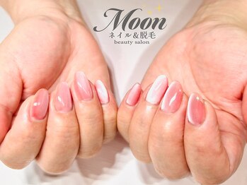 ムーン(Moon)の写真/うる艶ピンクで大人の秋を楽しむネイル。デザインだけじゃない、“整える”から始まる本当の美しさ。