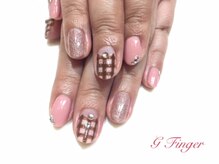 ジー フィンガー 千葉店(G)/チェック柄ネイル！