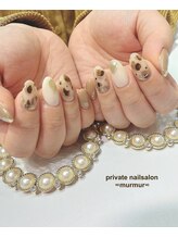 プライベート ネイルサロン マーマ(murmur)/ニュアンスレオパードネイル