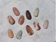 ルクール(Le Coeur)/秋のニュアンスネイル