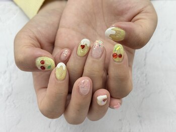 ディーネイル 四条烏丸(D-nail)/森/夏のデザインコンテスト 4番