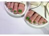 【Foot】フットネイル ワンカラーorラメグラデーション2色までok
