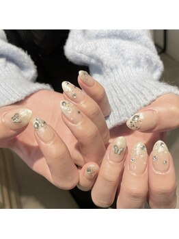 ジェイエヌ バイ ネオリーブ(J/N by neolive)/キラキラストーンネイル*8800円