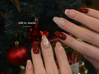 アミ バイ アメリ(AMI by Amelie)/バレンタインネイル:mikako