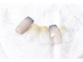 キルティングしずくネイル