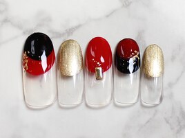 ￥7980定額コースお正月ネイル