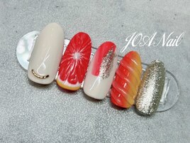 フルーツネイル★オレンジネイル