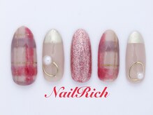 ネイル リッチ(Nail Rich)/トレンドのチェックとミラー☆