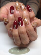 ネイルアンドアイ ミント(nail＆eye mint)/タイダイネイル☆