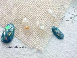 お洒落なクリアnail☆