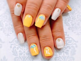 ホワイト×イエロー