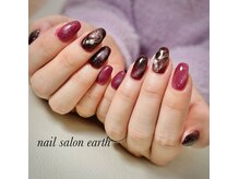アース(Earth)/ボルドーマグネットネイル