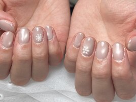 雪の結晶ネイル