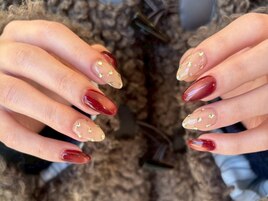 ボルドーマグネット/ビジュー